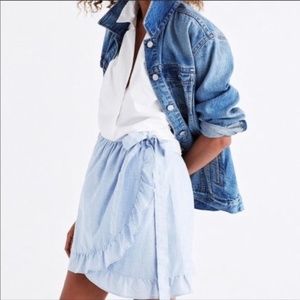 Madewell Ruffle Wrap Skirt